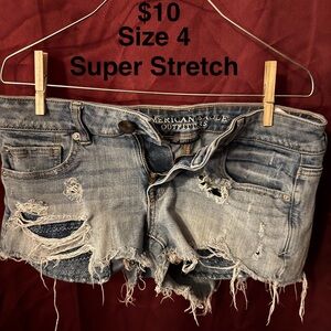 American Eagle Distressed Denim Shorts